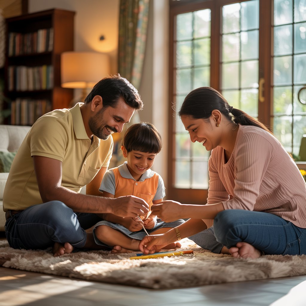 Family discovering TLB experiences together